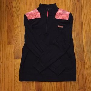 Vineyard Vines navy and pink shep shirt